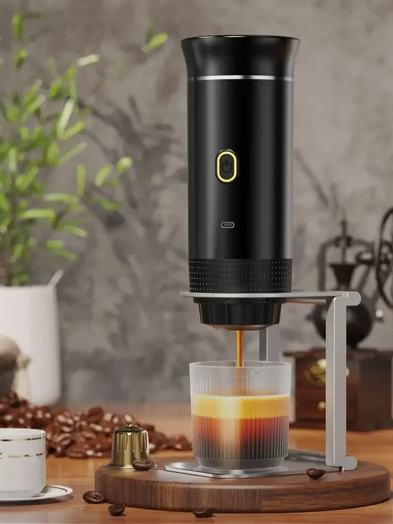 Portable Espresso Maker – Brew Hot Coffee Anywhere in 30 Seconds ☕🔥